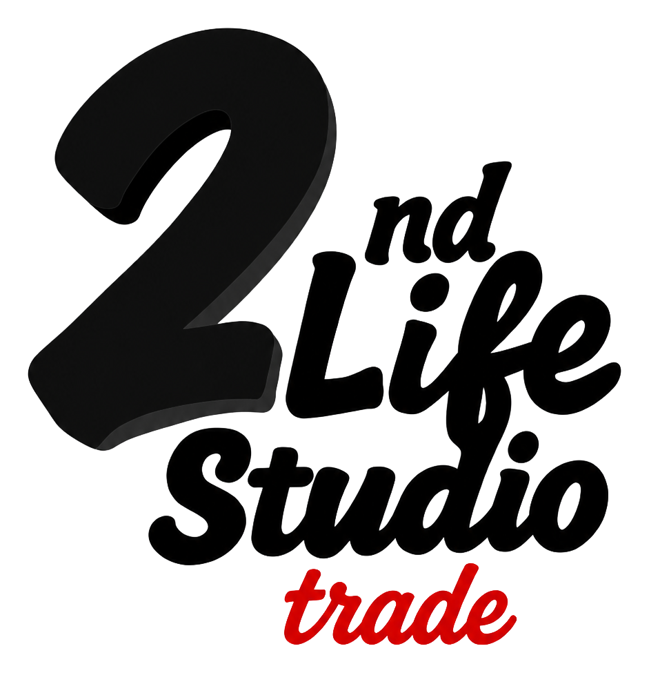 2nd Life Studio Trades black logo